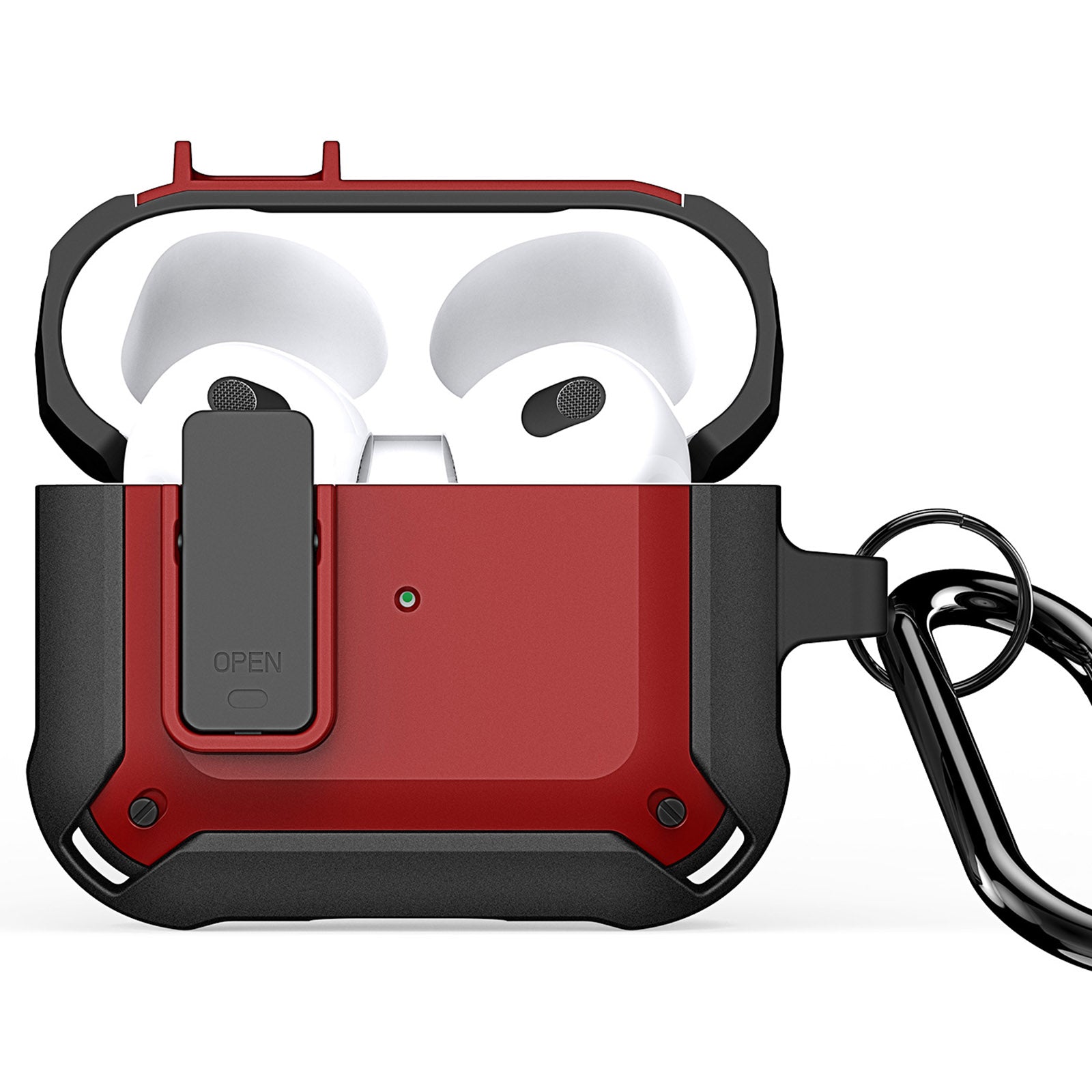DUX DUCIS PECO Series for Apple AirPods 3 Earbuds Case Full Drop Protection Cover with Keychain DUX DUCIS PECO Series for Apple AirPods 3 Earbuds Case Full Drop Protection Cover with Keychain